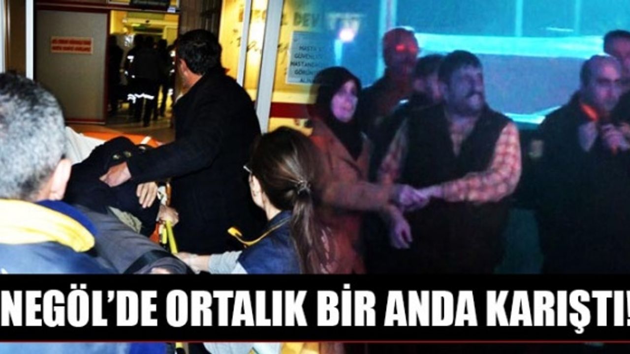 İnegöl'de  kaza sonrası ortalık karıştı!
