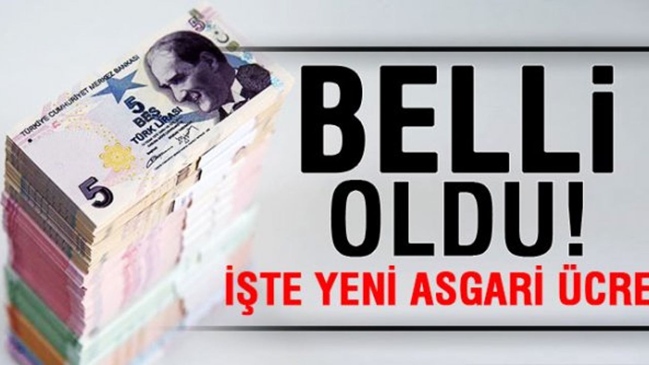 2018'deki asgari ücret belli oldu! (2018'de asgari ücret ne kadar oldu?)