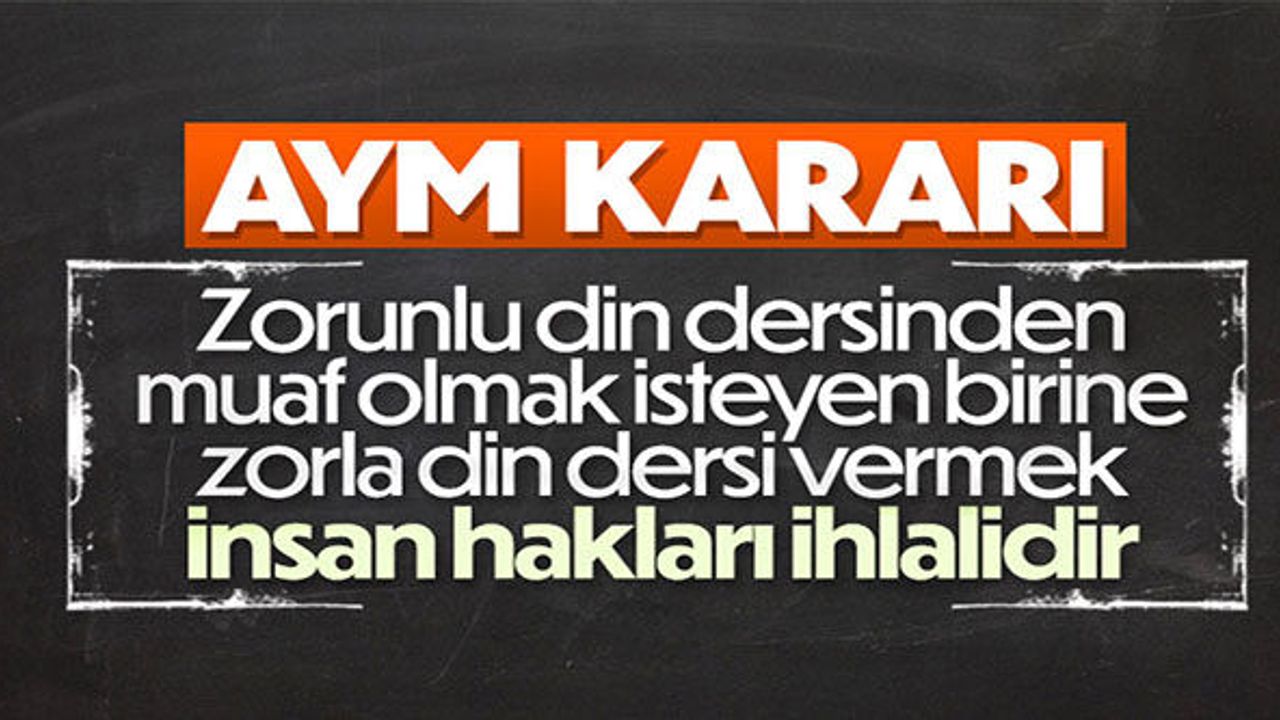 AYM'den zorunlu din dersi kararı