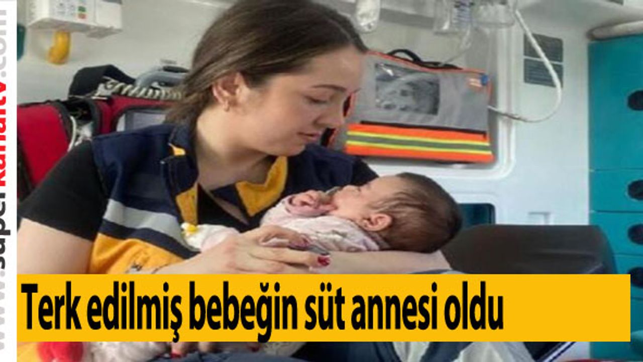 Terk edilmiş bebeğin süt annesi oldu