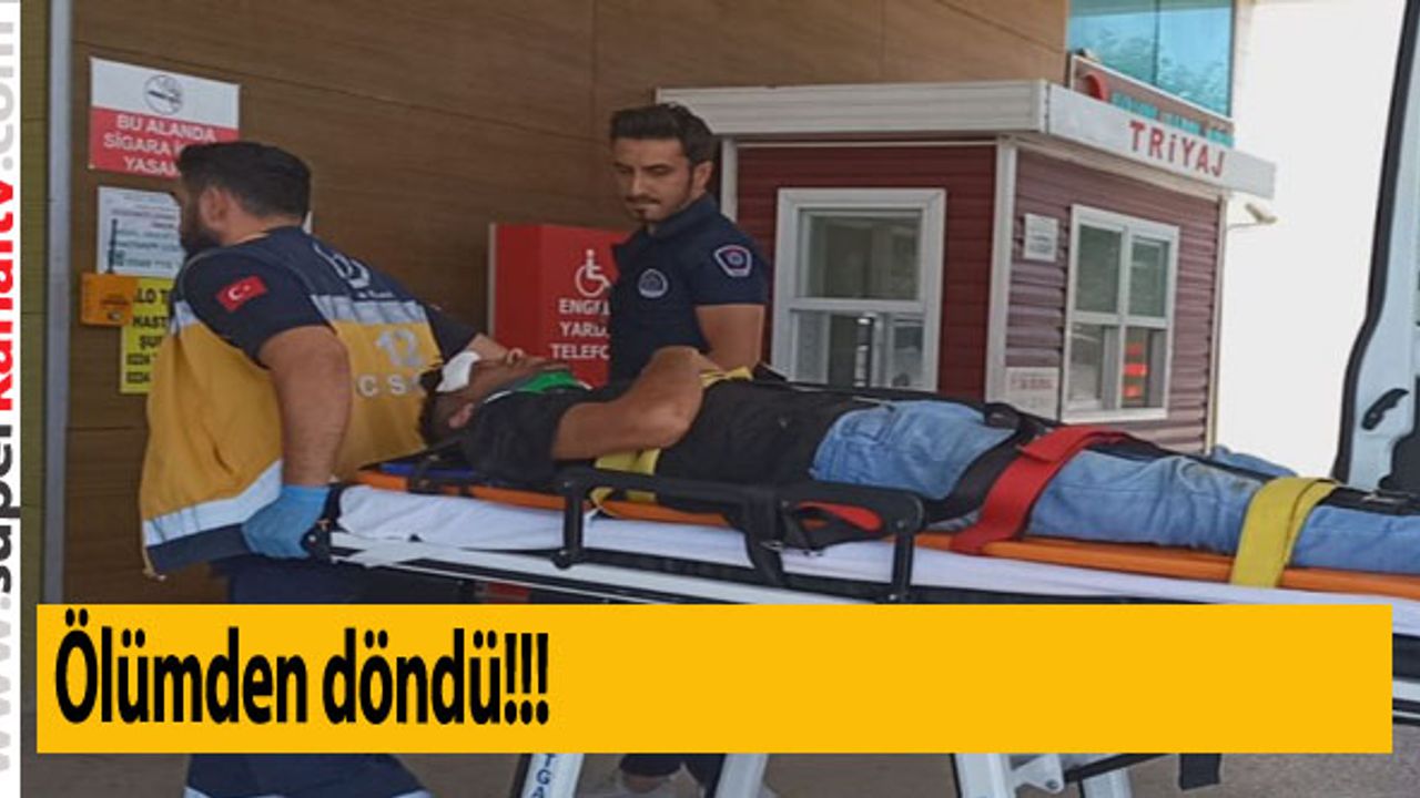 Alanyurt'ta otomobilin çarptığı motosiklet sürücüsü yaralandı