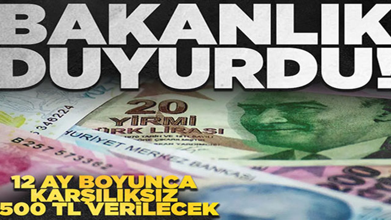 Bakanlık'tan 12 ay boyunca karşılıksız 1500 lira! Kira yardım ödemesi nasıl alınıyor?