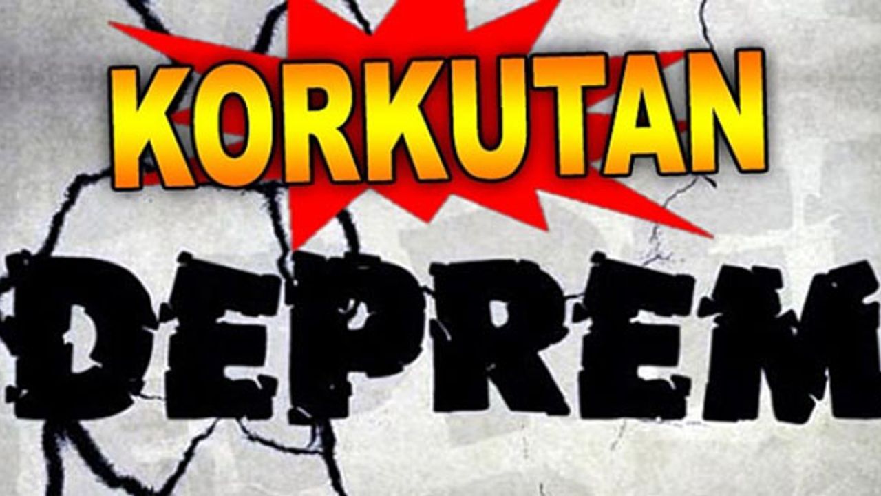 Marmara Denizi'nde 3.4 büyüklüğünde deprem!