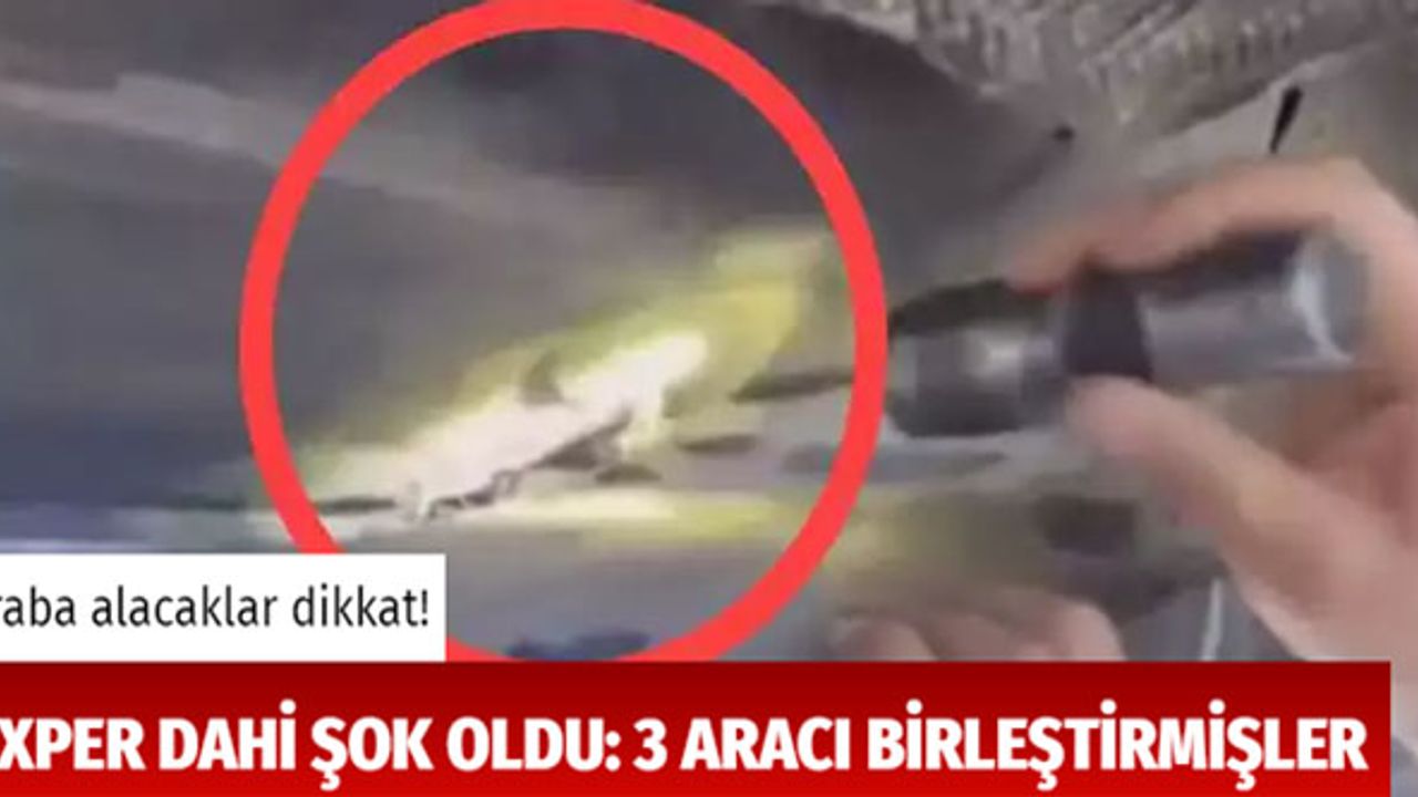 Araba alacaklar dikkat! Exper dahi şok oldu: 3 arabayı birleştirmişler