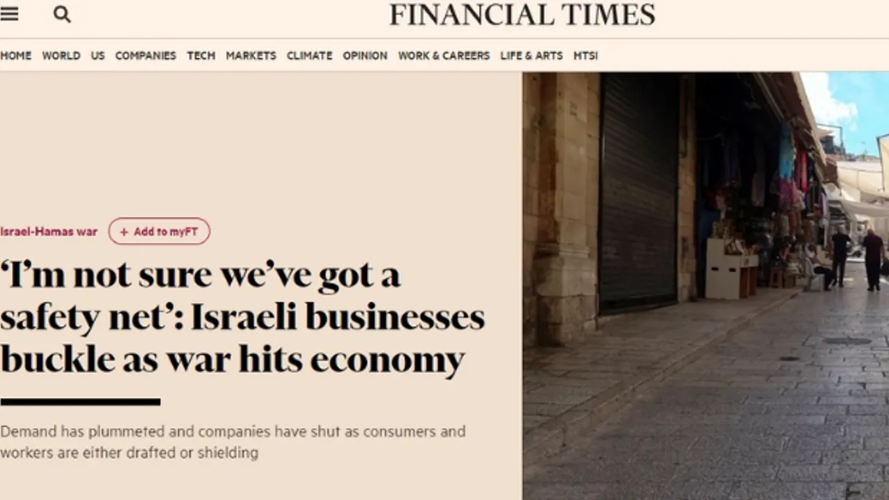 Boykot en büyük darbe! Financial Times: İsrailli şirketler batma noktasına geldi