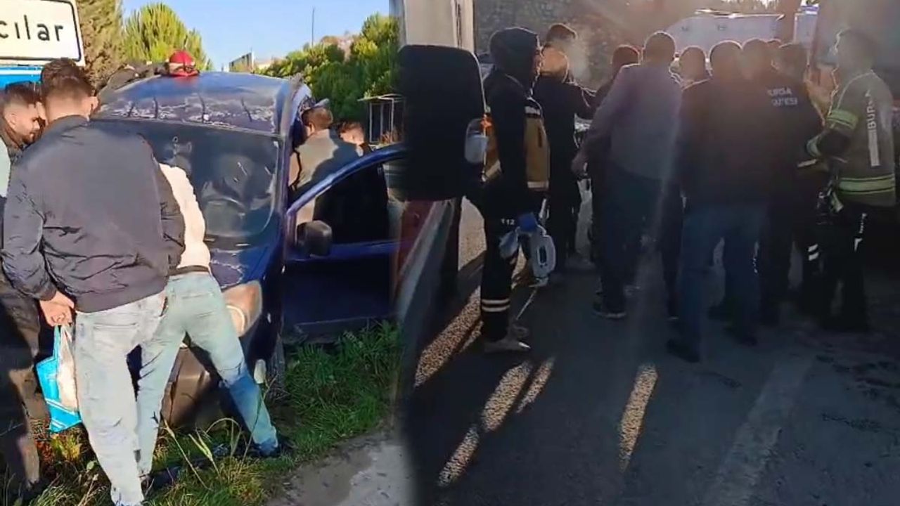 İnegöl'de Alt Geçit Girişinde Feci Kaza: 5 Yaralı