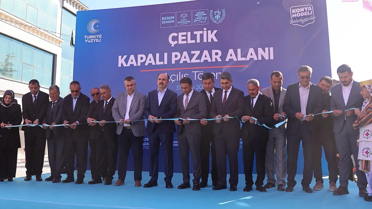 Konya'da Çeltik'e 102 milyon liralık Kapalı Pazar Yeri kazandırıldı