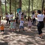 Antalya'da doğada aileler keyifli anlar yaşadı