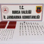 Bursa'da tarihi eser operasyonu! 273 sikke ve 18 obje ele geçirildi