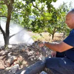Mersin'de Takanlı'ya sulama borusu desteği
