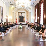Bakan Gürlek adliye muhabirleriyle buluştu