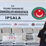 İpsala Gümrük Kapısı'nda 387 kilo skunk ele geçirildi