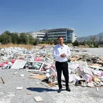 İzmir Bornova'da kaçak molozla topyekün mücadele