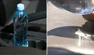 Arabanızda su şişesi bırakıyorsanız dikkat!