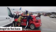 İnegöl akhisar yolunda kaza