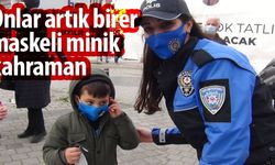 Onlar artık birer maskeli minik kahraman