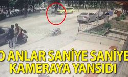 Bisikletle otomobil böyle çarpıştı 2 yaralı
