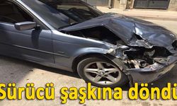 Seyir halindeki otomobilin direksiyonu kitlendi 1 yaralı