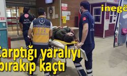 Çarptığı yaralıyı bırakıp kaçtı