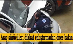 Araç sürücüleri dikkat havalar soğudu sizin de başınıza gelebilir