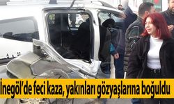İnegöl'de feci kaza 3 yaralı