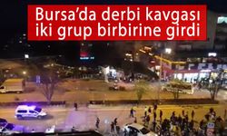 Bursa'da derbi kavgası: Taraftarlar birbirine girdi