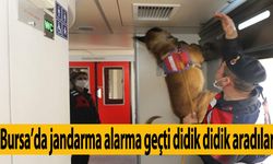 Bursa'da jandarmadan trende denetim