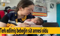 Terk edilmiş bebeğin süt annesi oldu