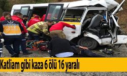 Balıkesir-Kütahya yolunda  katliam gibi kaza