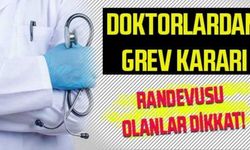 İnegöl'de doktorlar grevde