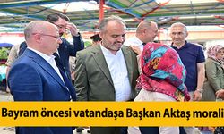 Bayram öncesi vatandaşa Başkan Aktaş morali