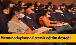 Memur adaylarına ücretsiz eğitim desteği