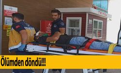 Alanyurt'ta otomobilin çarptığı motosiklet sürücüsü yaralandı