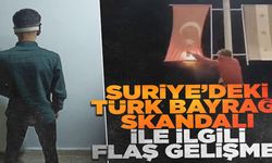Suriye'de Türk bayrağını yakma girişiminde bulunan iki kişi yakalandı