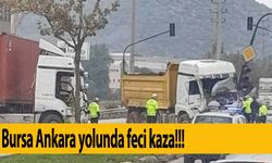 Bursa'da tır kamyona çarptı: 2 yaralı