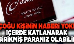 Çoğu kişinin haberi yok! İçerde katlanarak birikmiş paranız olabilir: Hemen e-Devlet'ten kontrol edin