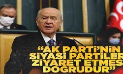 Bahçeli'den grup toplantısında AK Parti heyetinin HDP'yi ziyaretine ilişkin açıklama
