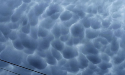Bursa inegöl'de Mammatus bulutları oluştu