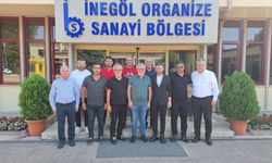 İnegölspor'dan OSB başkanı şahin'e ziyaret