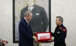 Cumhurbaşkanı Erdoğan, Türkiye'nin ilk astronotu Gezeravcı’yı kabul etti
