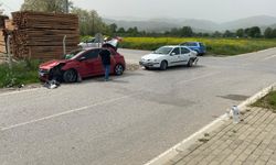 Ahmet Türkel çevre yolunda korkutan kaza