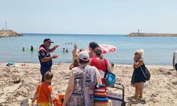 Jandarma Vakıf Sahili'nde boğulma riskine karşı uyarı yaptı
