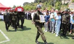 Şehit Er  Ahmet Saygın yapılan törenle Yığılca'da toprağa verildi