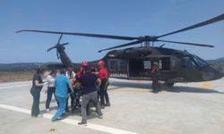 Kaza sonrarı İnegöl'de nefes kesen helikopterli kurtarma operasyonu