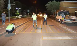 Nilüfer'de yol güvenliği için gece mesaisi