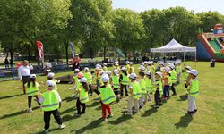 Bursa Uluslararası Spor Festivali’nde çocuklar doyasıya eğlendi