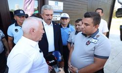 Kahraman güvenlik görevlisine Başkan Bozbey’den tebrik