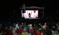 Konya'da Açık havada sinema keyfi