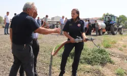 Kırsala yangın tankeri eğitimi