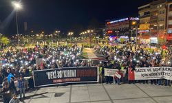 Bursa İnegöl'de Gazze'ye Destek Yürüyüşü